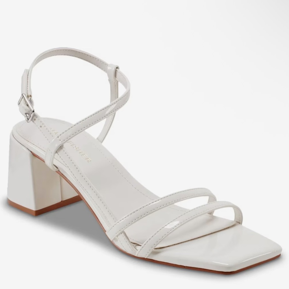 Marc Fisher Jeci Sandal, Ivory, Size 7M, NIB‎